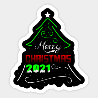 Merry Christmas 2021 Sticker